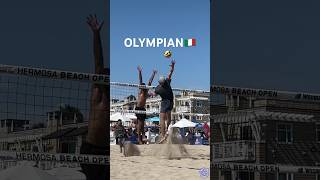 Olympian Skyball and BLOCK🙌🏐😈 beachvolleyball volleyball volleyballplayer avp olympics avp [upl. by Ahsam]