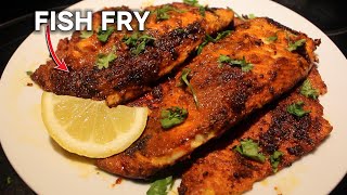 Spicy Masala Fish Fry  Fish Fry Recipe  Tawa Fish Fry [upl. by Enoid711]