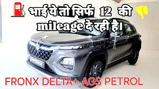 Fronx deltaags mileage review fronxdeltaplus fronx car maruti nexa newcar mileage review [upl. by Ecinuahs]