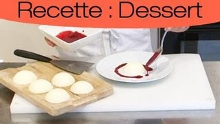 Dessert  Blancmanger au sirop dorgeat [upl. by Aihtekal]