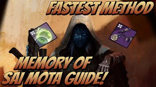 Memory of Sai Mota Guide Fastest Method Destiny 2 Shadowkeep [upl. by Asen607]