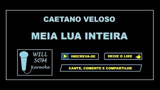 Meia Lua Inteira Karaoke  Caetano Veloso [upl. by Aicinod]