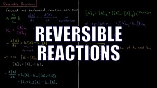 Chemical Kinetics 27  Reversible Reactions [upl. by Rutger]