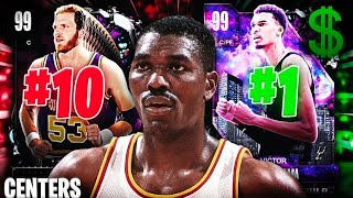 RANKING THE TOP 10 BEST CENTERS IN NBA 2K24 MyTEAM INCLUDING GAMBLING CARDS [upl. by Girovard]