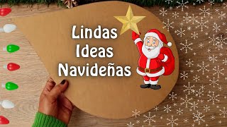 HERMOSAS IDEAS NAVIDEÑAS PARA EL HOGARMANUALIDADES PARA VENDER O REGALARDIYCHRISTMASARTESANATO [upl. by Aicad477]