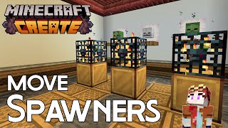 How to MOVE SPAWNERS in Minecraft Create Mod 1201 [upl. by Daria]