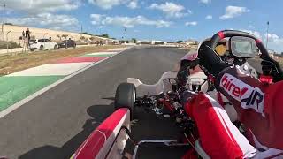 TRISCINA KARTING TRACK KZ 2 Zoe Florescu Potolea test day CAMPIONATO ITALIANO APRIL 2024 [upl. by Raddy]