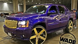 Candy Purple Avalanche on 30quot Gold Dub Ballers Swift Car Club [upl. by Aggy]