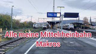 Alle meine Mittelrheinbahn Makros trainspoting deutschebahn trainhorn [upl. by Aicsila]