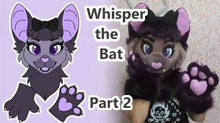 Whisper the Bat Part 2  Fursuit Timelapse [upl. by Baiss]