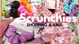 SCRUNCHIES Shopping  Haul  ZARA  BERSHKA  CLAIRES amp more [upl. by Eki]