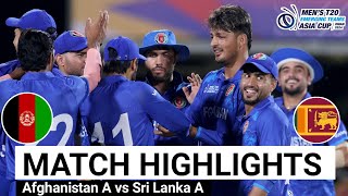 Afghanistan A vs Sri Lanka A Match 2 Mens T20 Emerging Teams Asia Cup 2024 Full Highlights [upl. by Anilave942]