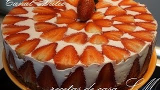 TARTA DE FRESA MUY FÁCIL [upl. by Rapsag866]