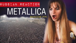 Metallica  Enter Sandman live Moscow Russia 1991 Russian Reacts [upl. by My20]