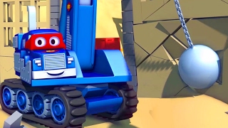 Carl le Camion Transformer et le Camion de démolition à Car City Dessin animé pour enfants 🏢🚒 [upl. by Nabal]