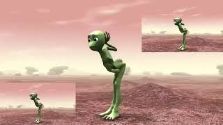 Green alien dancing singing in desert with music man sing and dance incendiary [upl. by Sidalg]