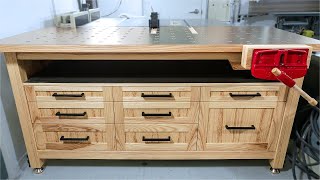 The PERFECT small shop WORKBENCH [upl. by Kneeland]