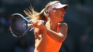 2017 Mutua Madrid Open First Round  Maria Sharapova vs Mirjana LucicBaroni  WTA Highlights [upl. by Elleiad]