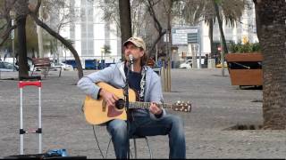 Port side busker singing Hallelujah [upl. by Adnalay]