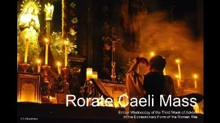 Rorate Caeli Mass Candlelight Mass Extraordinary Mass [upl. by Anned]