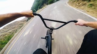 Intense BMX Hill Bomb  Top Speed No Brakes [upl. by Sibyls972]