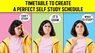 TIMETABLE To Create A PERFECT Self Study Schedule3 TIMETABLES included [upl. by Mera430]