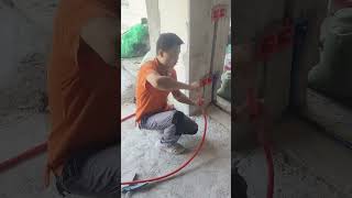 Professional electrical conduit bending techniques by an electrician [upl. by Ahsi]