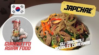 Ricetta JAPCHAE  Gli ORIGINALI noodles COREANi [upl. by Amelita]