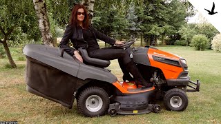 Rasentraktor Husqvarna TC 142 alt  TC 242 T neu 🚩ausführliche Vorstellung und Praxis Test [upl. by Aninat]