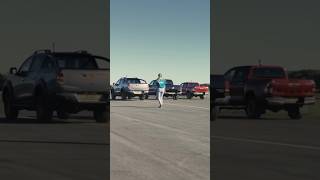 Hilux vs Mercedes Xclass vs VW Amarok vs Ranger vs L200 dragrace shorts credit Carwow ytshorts [upl. by Pelson650]