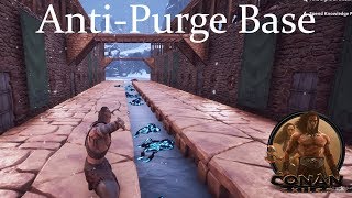 Conan Exiles  Anti Purge Base The Meat Grinder [upl. by Va]