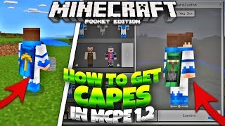 How to GET Capes in Minecraft 12  MCPE 12 Custom Capes Tutorial Minecraft PE 12 [upl. by Mayfield246]