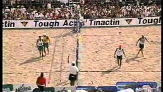 AVP Volleyball 1994 Chicago Semi amp Finals [upl. by Acirej]