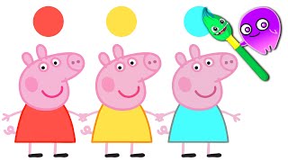 Vamos a colorear a PEPPA PIG  Dibujos Infantiles  Groovy el Marciano [upl. by Baoj]