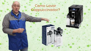 Delonghi Eletta Cappuccino EVO  Lavagem do Cappuccinador [upl. by Anayk]