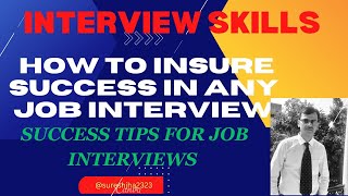 Success Tips for Job Interviews Interview skillsHow to Get Selected in Job Interviews [upl. by Rahas]