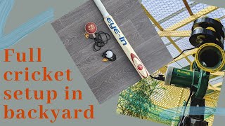 FULL CRICKET SETUP IN BACKYARD [upl. by Risa]