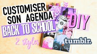 DIY Customiser son AGENDA  Back To School Facile français [upl. by Notneiuq]