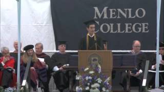 Valedictorian Will Ireton Commencement 2012 Speech at Menlo College [upl. by Fatimah127]