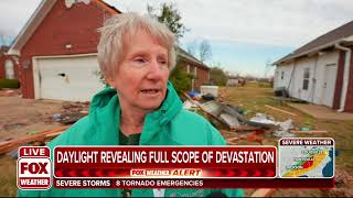 Monette Arkansas Tornado Survivor Discusses Storm [upl. by Ahtibat800]