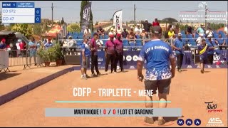 CDF Promotions  Triplette  Castelnaudary  16ième de finale  CD972 VS CD47  14072024 [upl. by Esydnac]