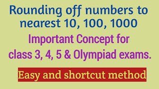 Rounding off numbers to nearest 10100 1000 in just 2 easy steps Simplest Method [upl. by Lorenza]