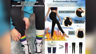 ❄️【Hält auch bei 30℃ warm】2024NEW Wärmende gefütterte Leggings [upl. by Nara]