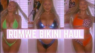 ROMWE BIKINI HAUL 2020 [upl. by Leahcim386]