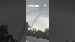 Waterspout Turns into Tornado in Crystal River Florida [upl. by Adolphe]