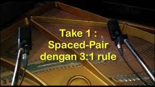 Teknik Miking Spaced Pair pada Grand Piano [upl. by Hobie]