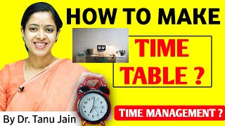 quotEasy Time Management How to Make a Schedule for Better Productivityquot  DrTanu Jain Tathastuics [upl. by Keligot]