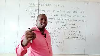 form 3 mathematics sequences and series AP by mwalimu ignatius wahome [upl. by Irrabaj]