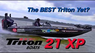 My Favorite Bass Boat Yet All New Triton 21XP Boat Walkthrough [upl. by Ilegna485]