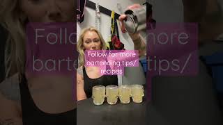 How to make a Green Tea Shot drink responsibly bartending greenteashots [upl. by Fidelio]